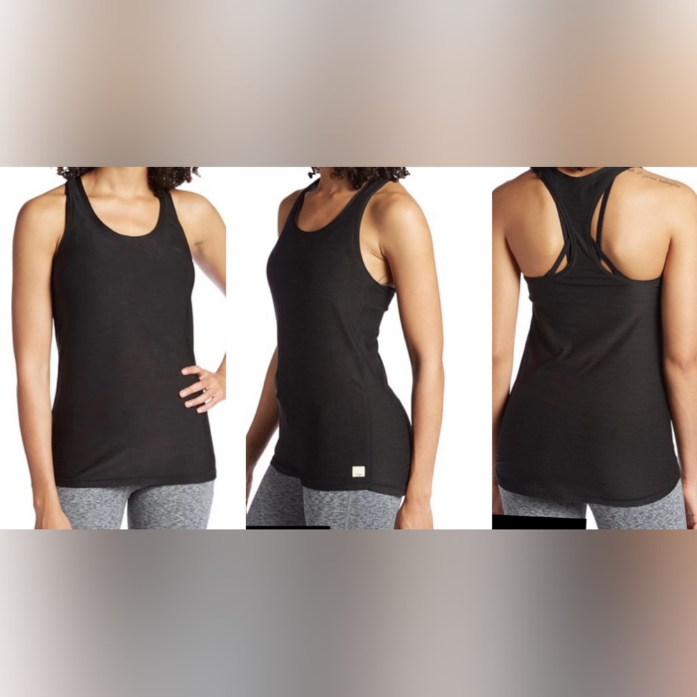 Vuori Lux Performance Racerback Tank Top 
Black / XS